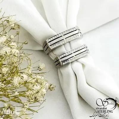 حلقه زنانه نقره 925 عیار کد 21187