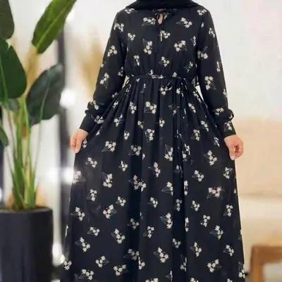 پیراهن ساحلی زنانه کرپ مدل باراکا
