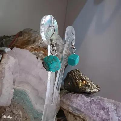 گوشواره بدل ظرح فیروزه گوش225
