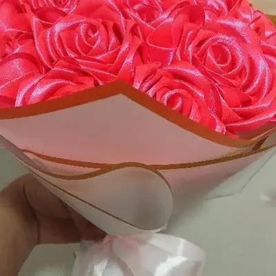 گل روبانی شاین دار و بدون شاین دسته گل و سبد گل