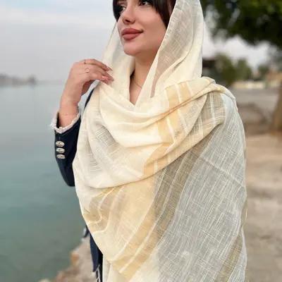 شال نخی لینن بهاره