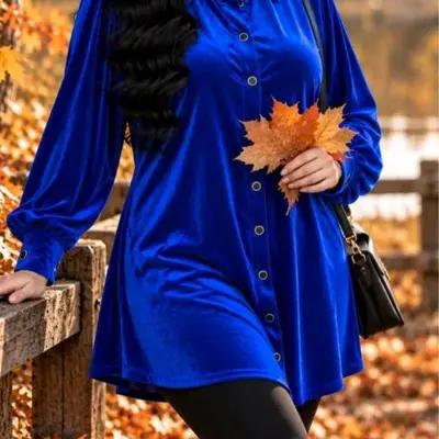 شومیز مجلسی مخمل 2328 zx سایز بزرگ