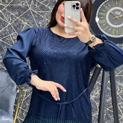 شومیز مجلسی گیپور یقه گلدوزی شده و ساده