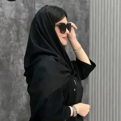 روسری مشکی طرح پتینه قواره 110