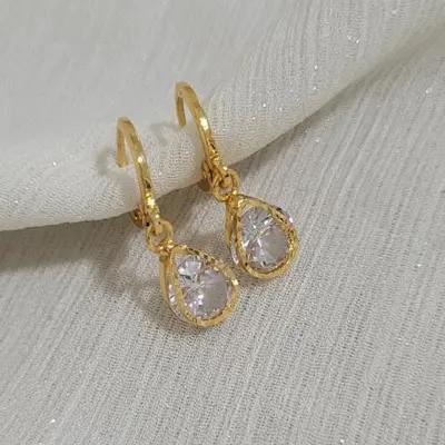 گوشواره سنگ جواهری کد 25527