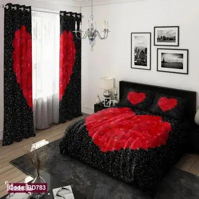 ست روتختی و پرده کد BD783 برند دکو
