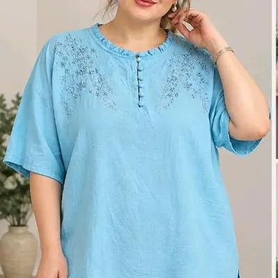 بلوز نخی سایز بزرگ خارجی سایز 2xl
