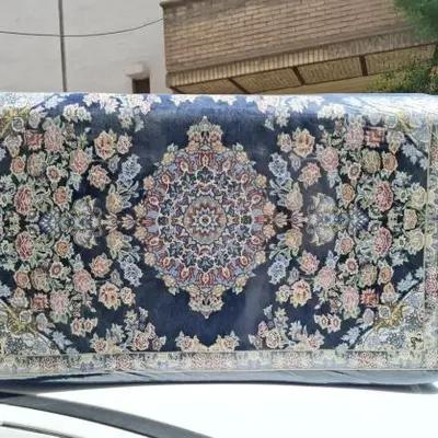 پشتی طرح فرش جفتی مخمل شانل