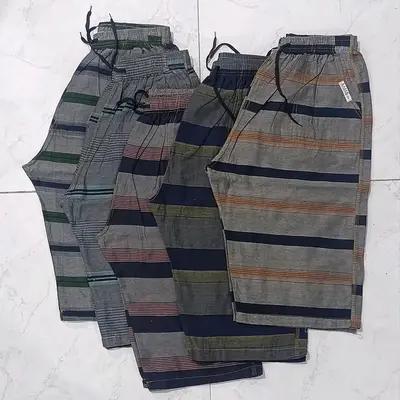 شلوارک راه راه نخ پنبه بدون آبرفت سایز 2XL 3XL