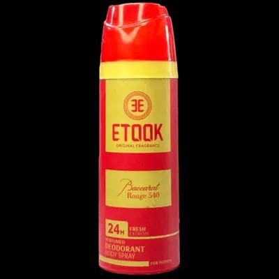 اسپری خوش بو کننده بدن اتوک باکارت رژ ETOOK Baccarat Rouge 540 حجم 200 میلی لیتر