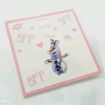 انگشتر دخترانه طرح انیمیشن Frozen ، فری سایز قابل تنظیم برند دیزنی