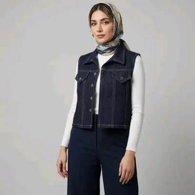 جلیقه جین مدل صنم