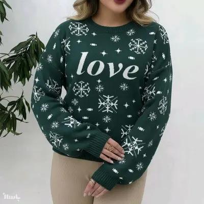 بلوز بافت گرم بالا Love