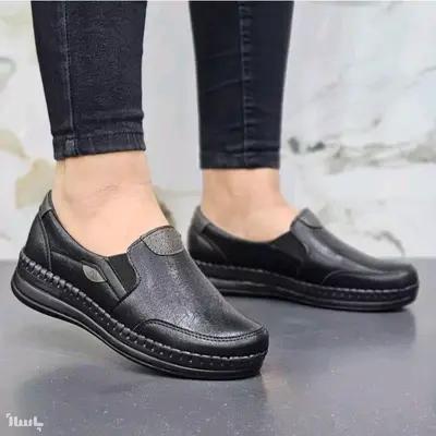 کفش طبی اداری زنانه دور دوخت کیفیت عالی پد خارپاشنه و کفی طبی