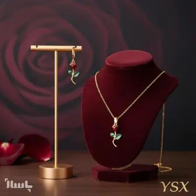نیم ست دخترانه طرح گل از برند YSX ترند های اینستاگرامی N7-156599