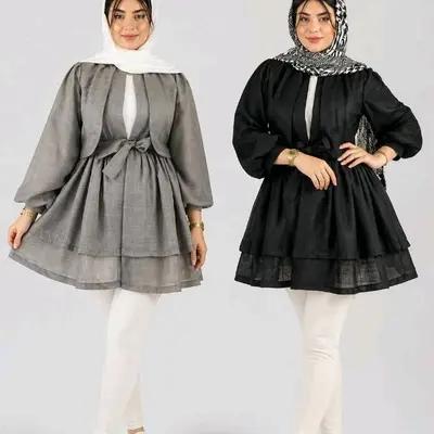 مانتو اسپرت زنانه کتان مدل عروسکی