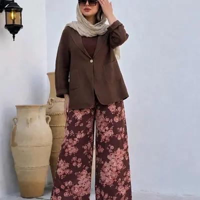 مانتو شلوار زنانه لنین مدل تابستانه