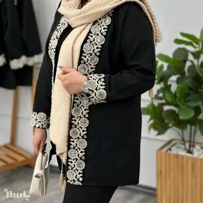 مانتو کتی زنانه کرپ مازراتی مدل مایا