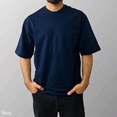 تیشرت دورس باکسی سرمه ای