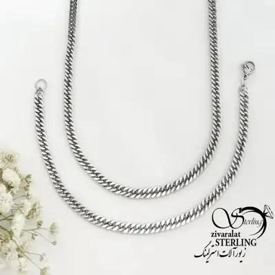 ست مردانه استیل طرح کارتیر سفید کد 22283