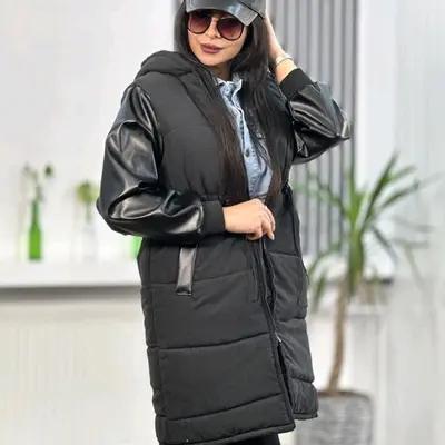 کاپشن آستین چرم نیکا