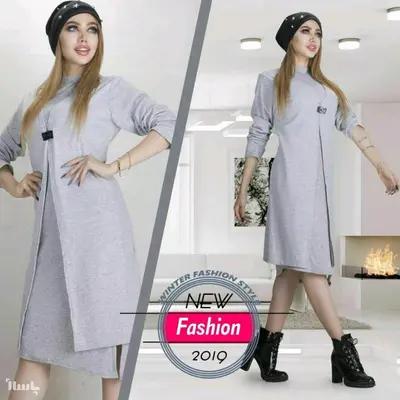 مانتو اسپرت زنانه نخی مدل قزن خور جلوباز-142427