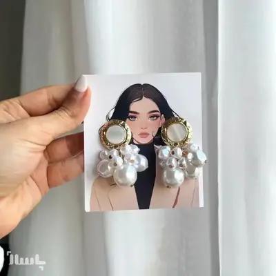 گوشواره میناکاری گل ترند کد 0012