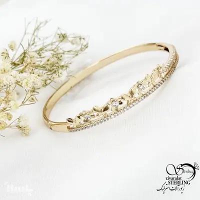 دستبند النگویی گلریز ژوپینگ با نگین اتمی کد 17781-158868