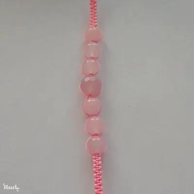 دستبند بافت رزکوارتز
