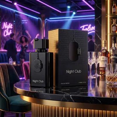 عطر ادکلن مردانه کلاب د نویت اینتنس فراگرنس ورد مدل نایت کلاب رایحه ( fragrance world night club ) حجم 100 میل