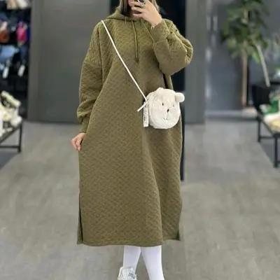 هودی بلند دورس ژاکارد