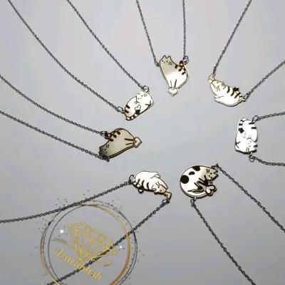 گردنبند استیل گربه-147341