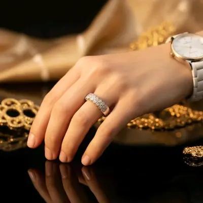 انگشتر زنانه استیل مدل پرنس
