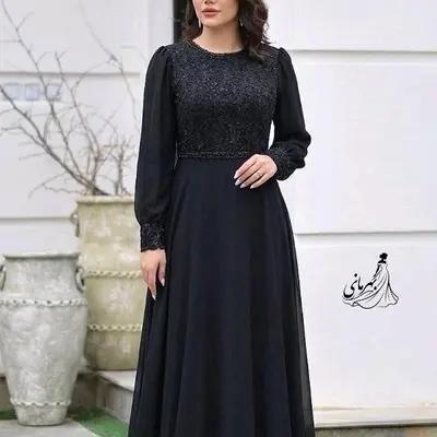 پیراهن مهمانی زنانه دانتل مدل مجلسی نفس موجودی بگیرید