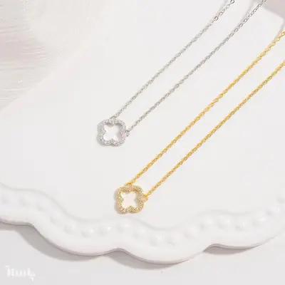 گردنبند نقره طرح ونکلیف تو خالی