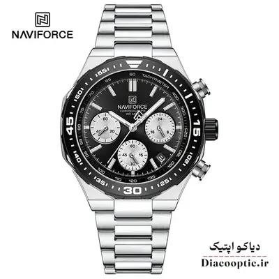 ساعت مچی مردانه سه موتور برند نیوی فورس مدل NF 8049 استیل