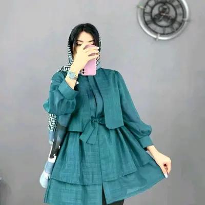مانتو دخترانه کتان مدل مانتو عروسکی دخترانه و زنانه جنس کتان نازلی کاملا خنک