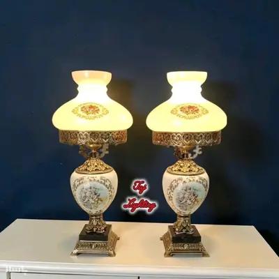 آباژور چراغ رومیزی طرح فرشته مدل ژاکلین (جفت)