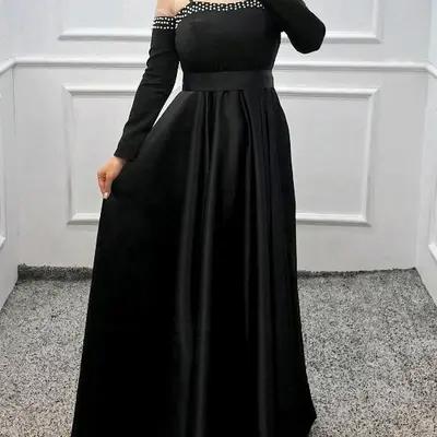 پیراهن مهمانی زنانه ساتن مدل لباس مجلسی ساتن