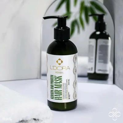ماسک گیاهی پروتئینه و کراتینه موی سر لدورا هربال 200 میلی لیتر-155941