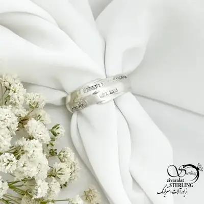 انگشتر (حلقه مردانه) نقره 925 عیار کد 22346
