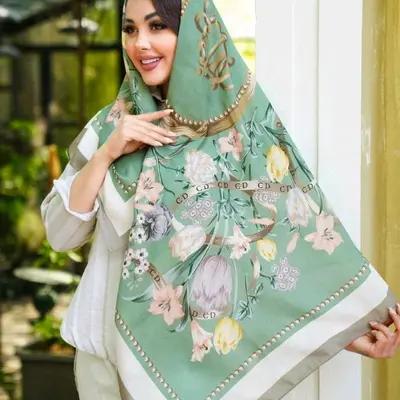 روسری نخی اعلا، قواره 130، کد V736
