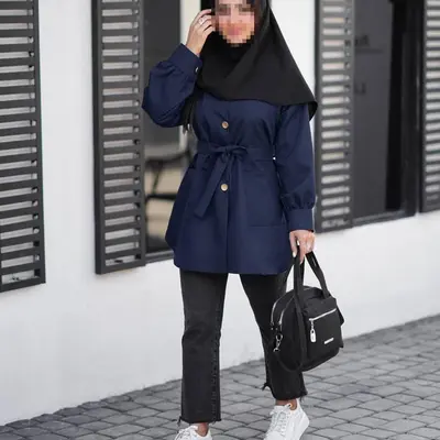 مانتو اداری زنانه نخی ارغوان مدل مانتو دانشجویی حلما