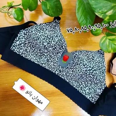 سوتین کش پهن سایز بزرگ داخل نخی پلنگی کیفیت عالی سایز 90تا100 مهوان