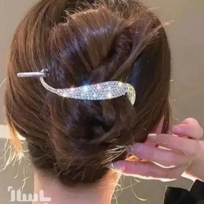 گیره مو چفتی نگین دار-158976
