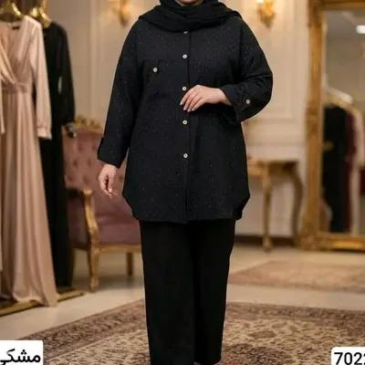 مانتو اسپرت نگین دار.7022
