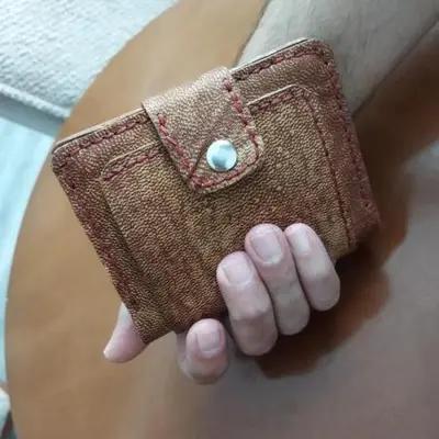 کیف پول مردانه چرم طبیعی دست‌دوز افرا