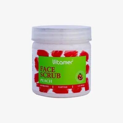 کرم اسکراب صورت ویتامر مدل هلو مناسب برای انواع پوست حجم 400 میلی لیتر Vitamer Peach Face Scrub Cream – Suitable for All Skin Types – 400 ml