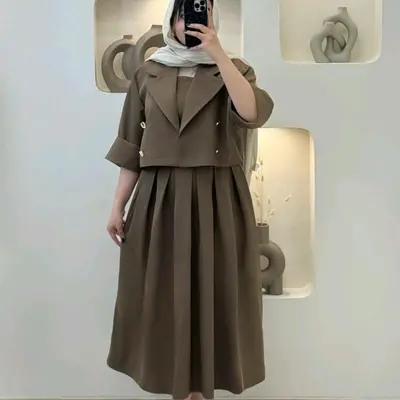 ست کت دامن تاپ مجلسی مازراتی مزونی