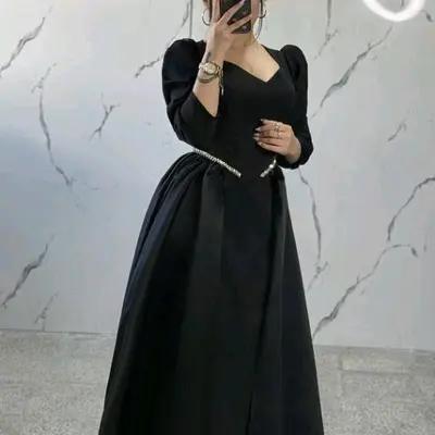 پیراهن مهمانی زنانه ساتن jm مدل ماکسی ارکیده